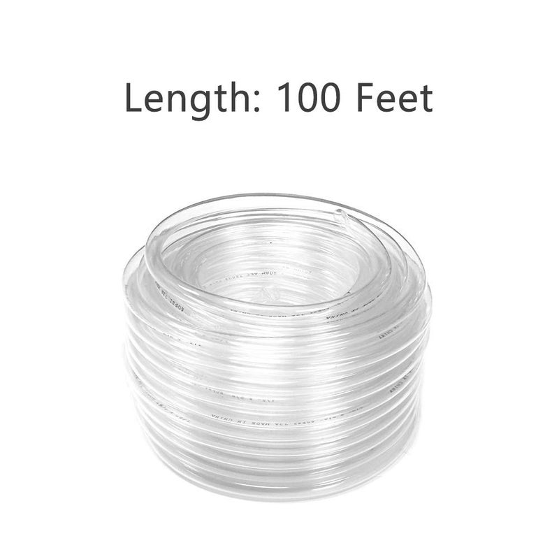 Eastrans 100ft x 5/16" ID Clear Vinyl Tubing, Flexible Hybrid PVC Tubing Hose, Lightweight Plastic Tube UV Chemical Resistant Vinyl Hose, BPA Free and Non Toxic - Image 5